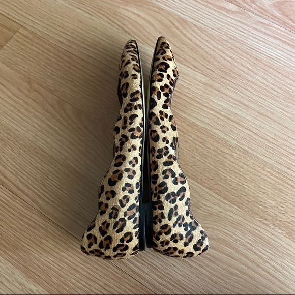 Ava & Aiden Leopard Print Calf Hair Pointed Toe Flats Women’s 6M - Picture 6 of 9